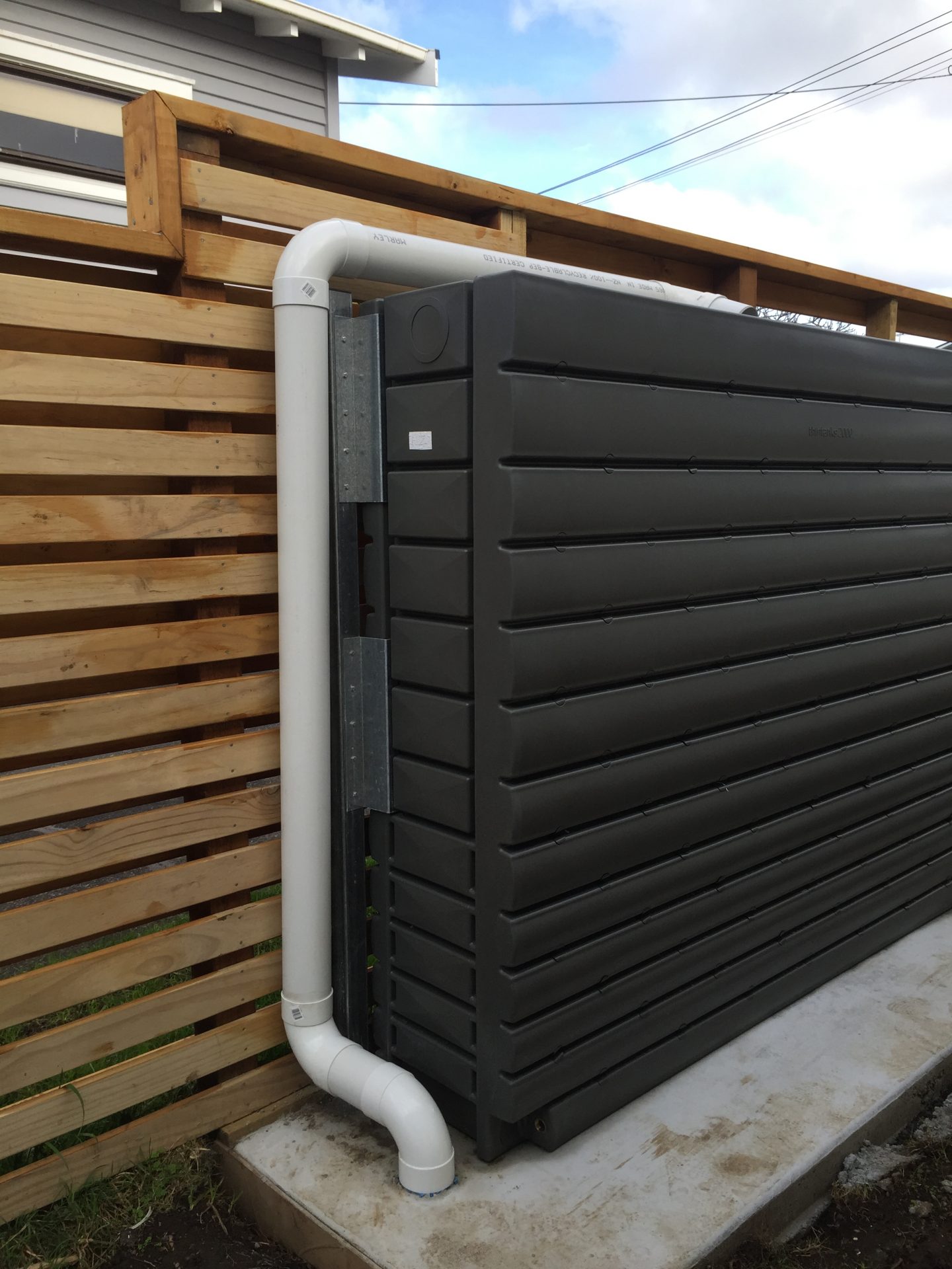 2000L Mt Albert Thin Tanks Slimline Rainwater Tanks for your Garden